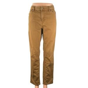 Banana Republic Brown High Waisted Straight Leg Chino Khaki Trousers Pants 32x30